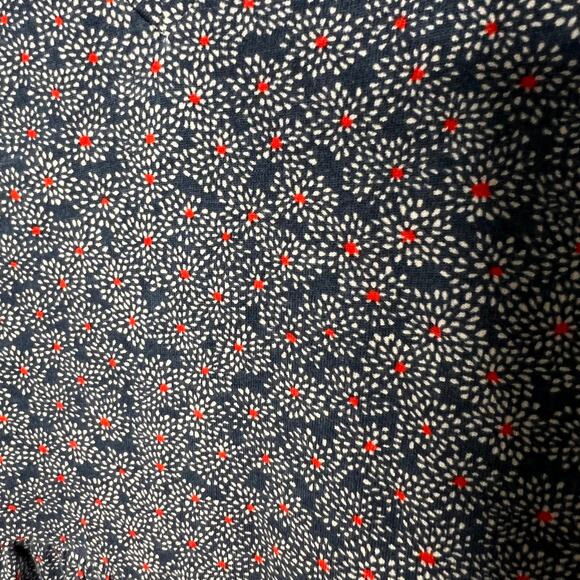 Boden Mini Dress Blue Floral V-Neck Pullover Short Sleeve Sz 6P Women's - Picture 2 of 6